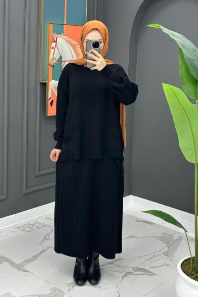 Benay Etekli Takım- Siyah Siyah