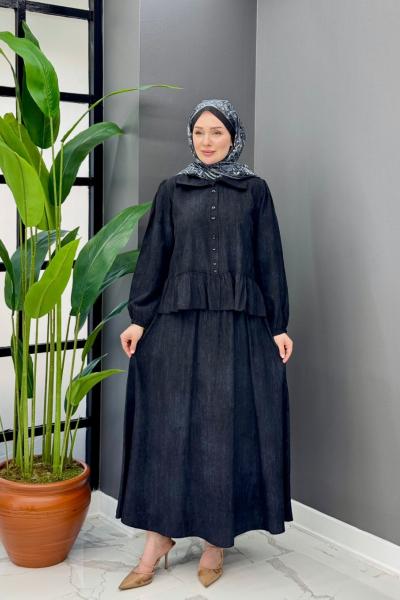 Bengü Etekli Takım - Siyah  Siyah