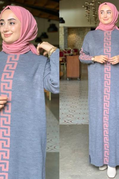 Berfu Elbise - Gri Gri