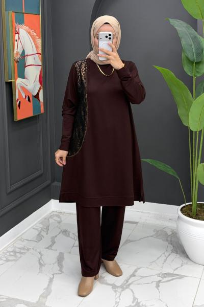 Bergen Takım - Kahve  Kahverengi