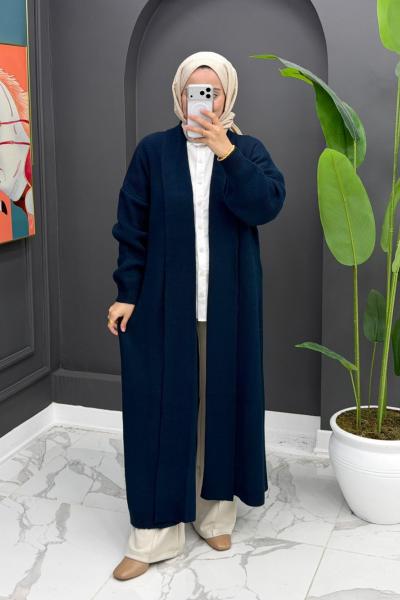 Beril Uzun Hırka - Lacivert  Lacivert