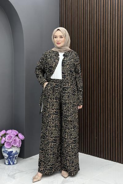 Berivan Yazlık Rahat Takım - Siyah  Siyah