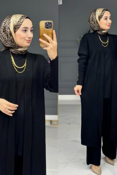 best triko üçlü takım - siyah Siyah