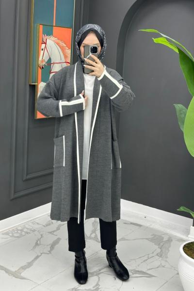 Best Triko Hırka - Gri Gri