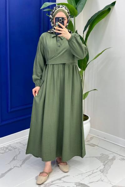 Beyza Elbise - Yeşil  Yeşil