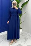 Beyza Elbise - İndigo Mavi