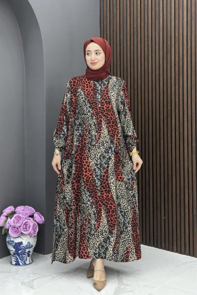 Birgül Elbise - Bordo  Bordo