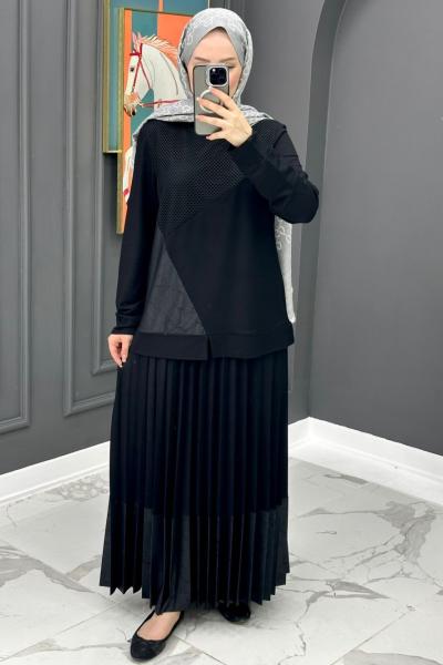 Buse Etekli Takım - Siyah  Siyah