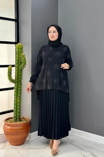 Büşra Etekli Takım - Siyah  Siyah