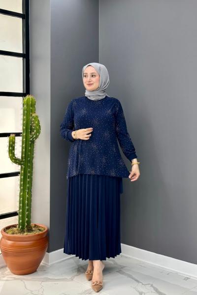 Büşra Etekli Takım - Lacivert Lacivert