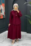 Canan Takım-Bordo Bordo