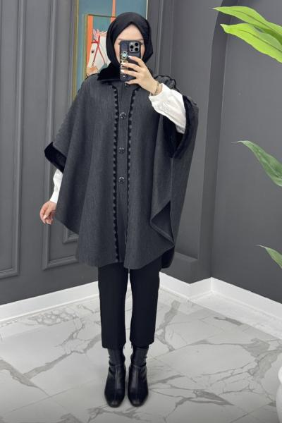 Çelik Örme Panço - Antrasit  Antrasit