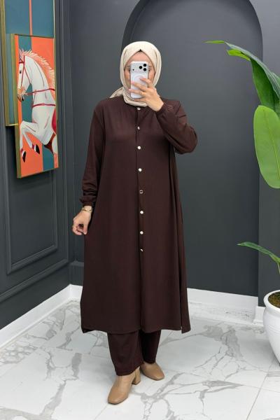 Cemile Takım - Kahve Kahverengi