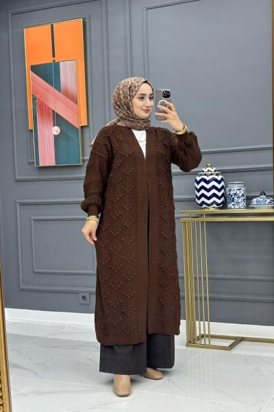 Cemre Hırka - Kahve Kahverengi