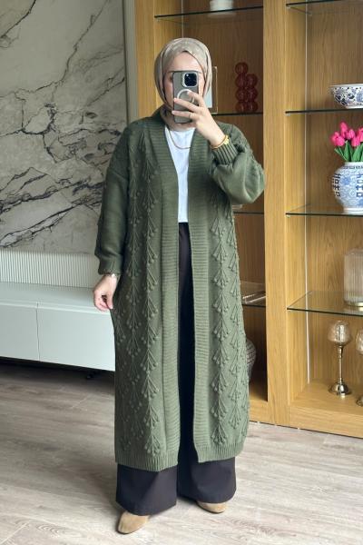 Cemre Hırka - haki Haki