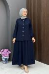 Ceyla Etekli Takım - Lacivert  Lacivert