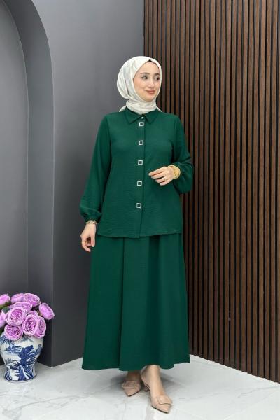 Ceyla Etekli Takım - Zümrüt Zümrüt