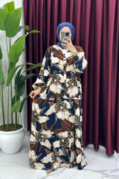 Ceylan Elbise - Lacivert  Lacivert