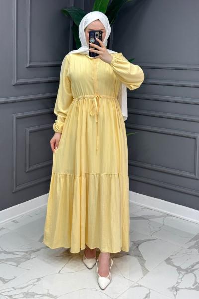 Çisem Elbise - Sarı Sarı