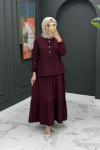 Damla Takım-Bordo Bordo