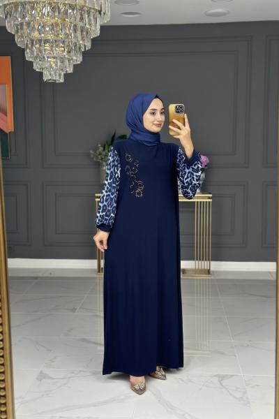 delal elbise büyük beden - laci Lacivert