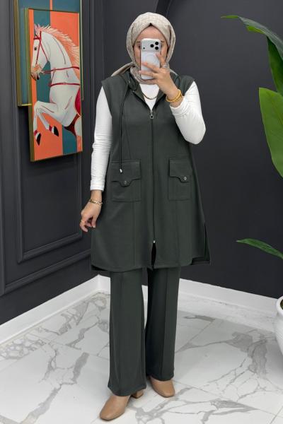 Deniz Yelekli Takım - Yeşil Yeşil