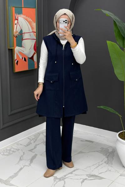 Deniz Yelekli Takım - Lacivert Lacivert