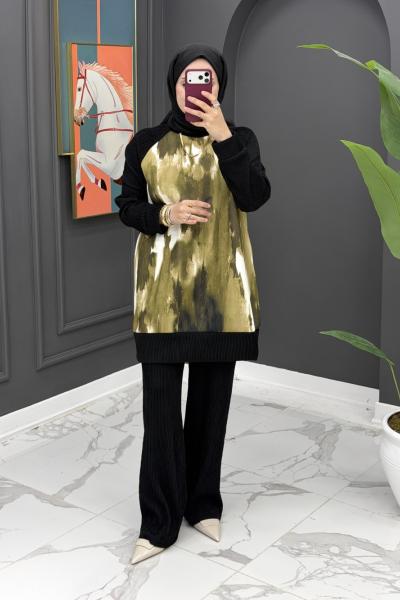 Derya Takım - Yağ yeşili Siyah