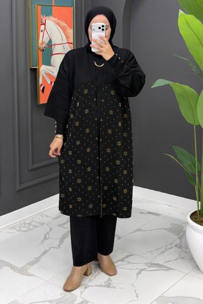 Devrim Üçlü Takım- Siyah  Siyah