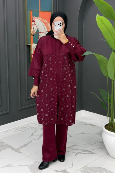 Devrim Üçlü Takım- Bordo Bordo