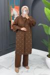 Devrim Üçlü Takım- Kahve  Kahverengi