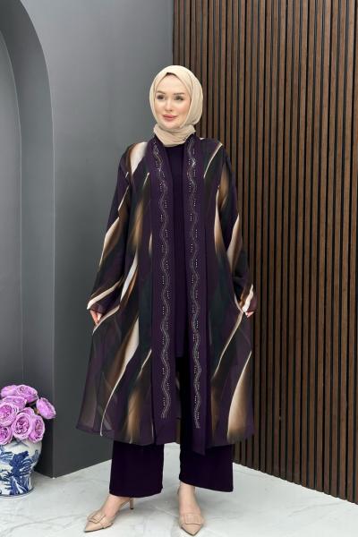 Dila Üçlü Takım - Mürdüm  Mürdüm