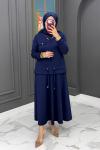 Duru Etekli Takım - Lacivert  Lacivert