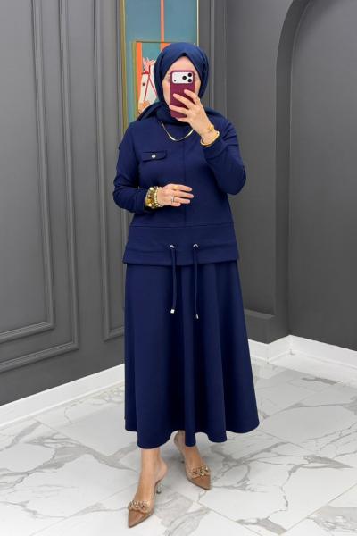 Duru Etekli Takım - Lacivert  Lacivert