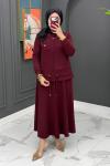Duru Etekli Takım - Bordo  Bordo