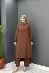 Ece Uzun Takım - Kahve Kahverengi