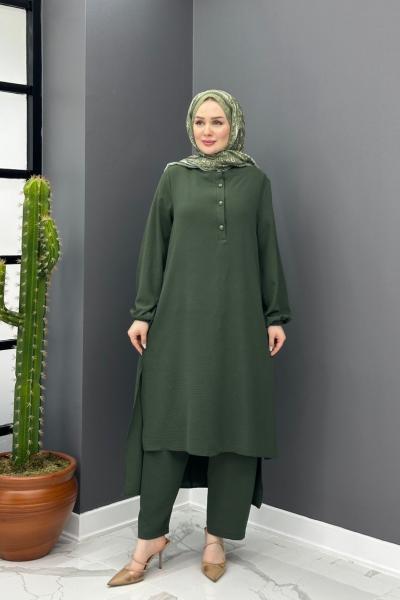 Ece Uzun Takım - Haki Haki