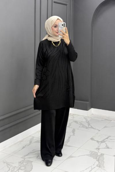 Elfida Merserize Takım - Siyah  Siyah