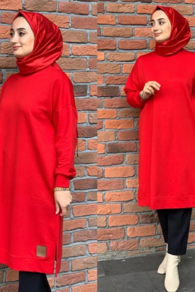 Elfida Tunik-Kırmızı Kırmızı
