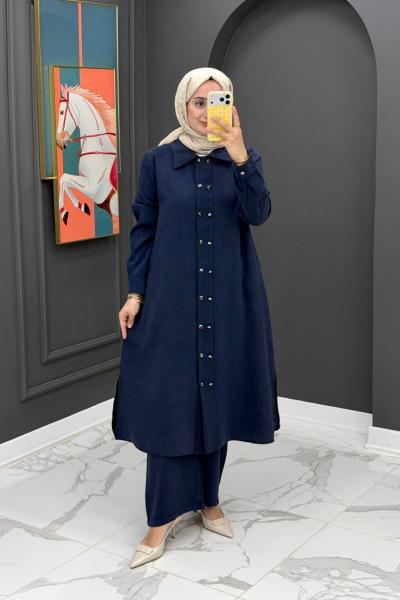 Elif Uzun Takım-Lacivert Lacivert