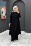 Elif Uzun Takım-Siyah Siyah