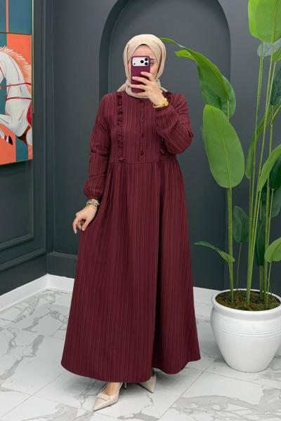 Elite elbise- Bordo Bordo