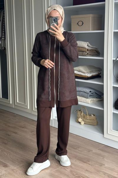 Elvan Takım. - Kahve Kahverengi