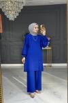 Enza Triko Takım - Saks Saks Mavisi