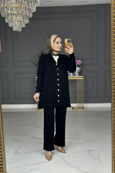 ervin triko takım  - siyah Siyah