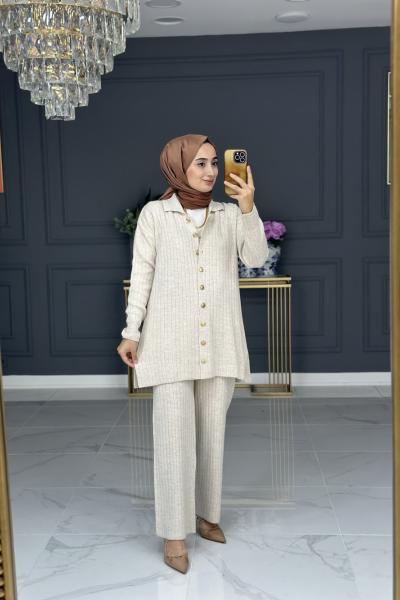 ervin triko takım  -  bej Bej