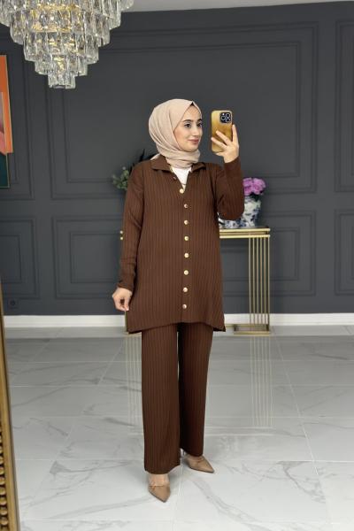 ervin triko takım  -   kahve Kahverengi