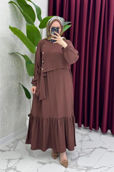 Eser Elbise - Kahve Kahverengi