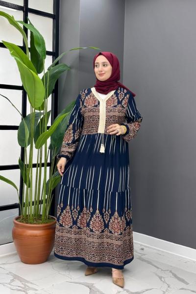 Esse Elbise - Lacivert  Lacivert