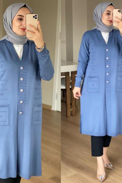 Esvet Hırka -Mavi Mavi